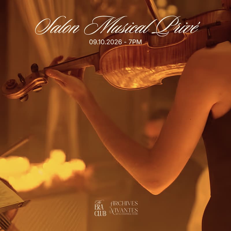 The Era Club x Les Archives Vivantes - Salon Musical Privé (A Cause-Driven Initiative)