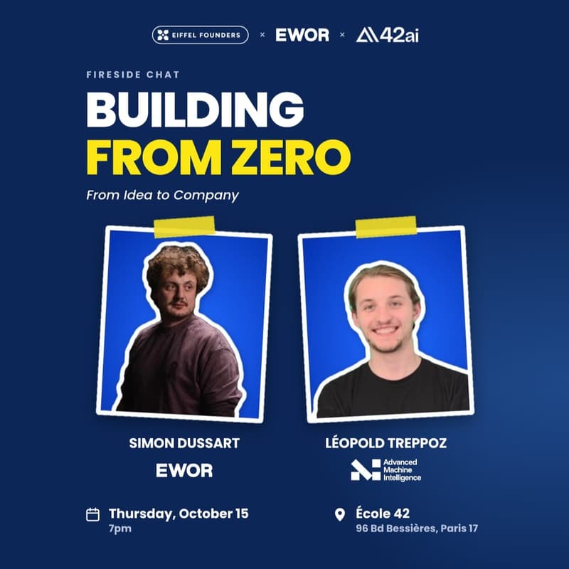 Fireside chat with Simon (EWOR) & Léopold (AMI Labs)
