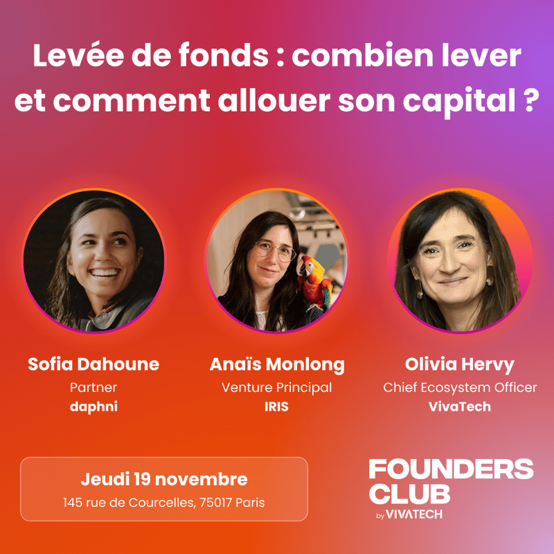 Founders Club by VivaTech | Levée de fonds : combien lever et comment allouer son capital ?