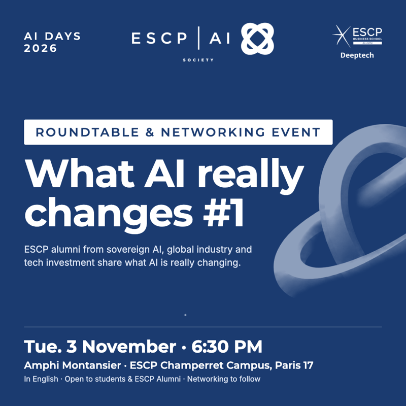ROUNDTABLE & NETWORKING EVENT : What AI really changes #1