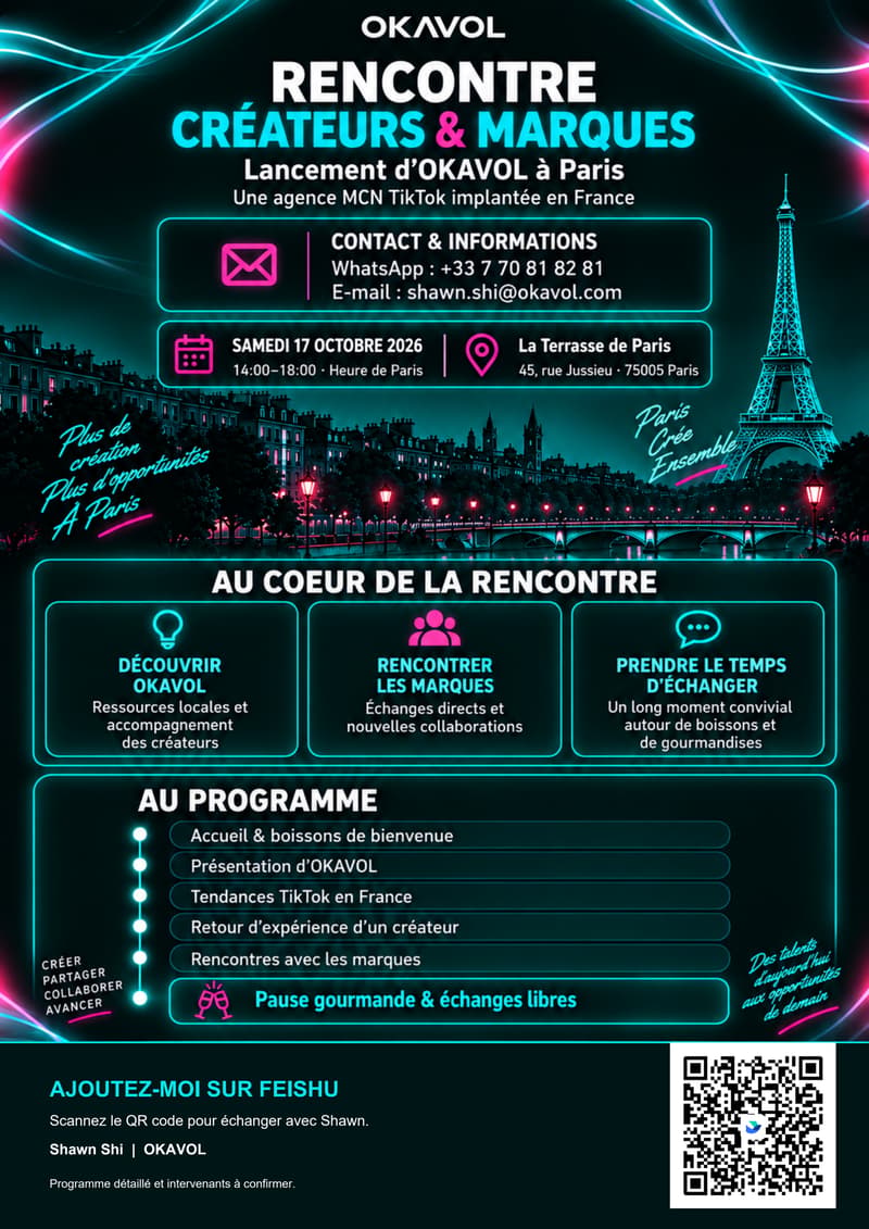 Lancement d’OKAVOL à Paris — 24 octobre 2026