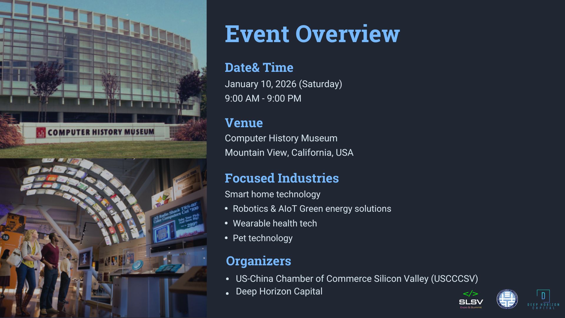 Smart Living Silicon Valley 2026 — AI Hardware & Robotics Summit + Expo ·  Luma