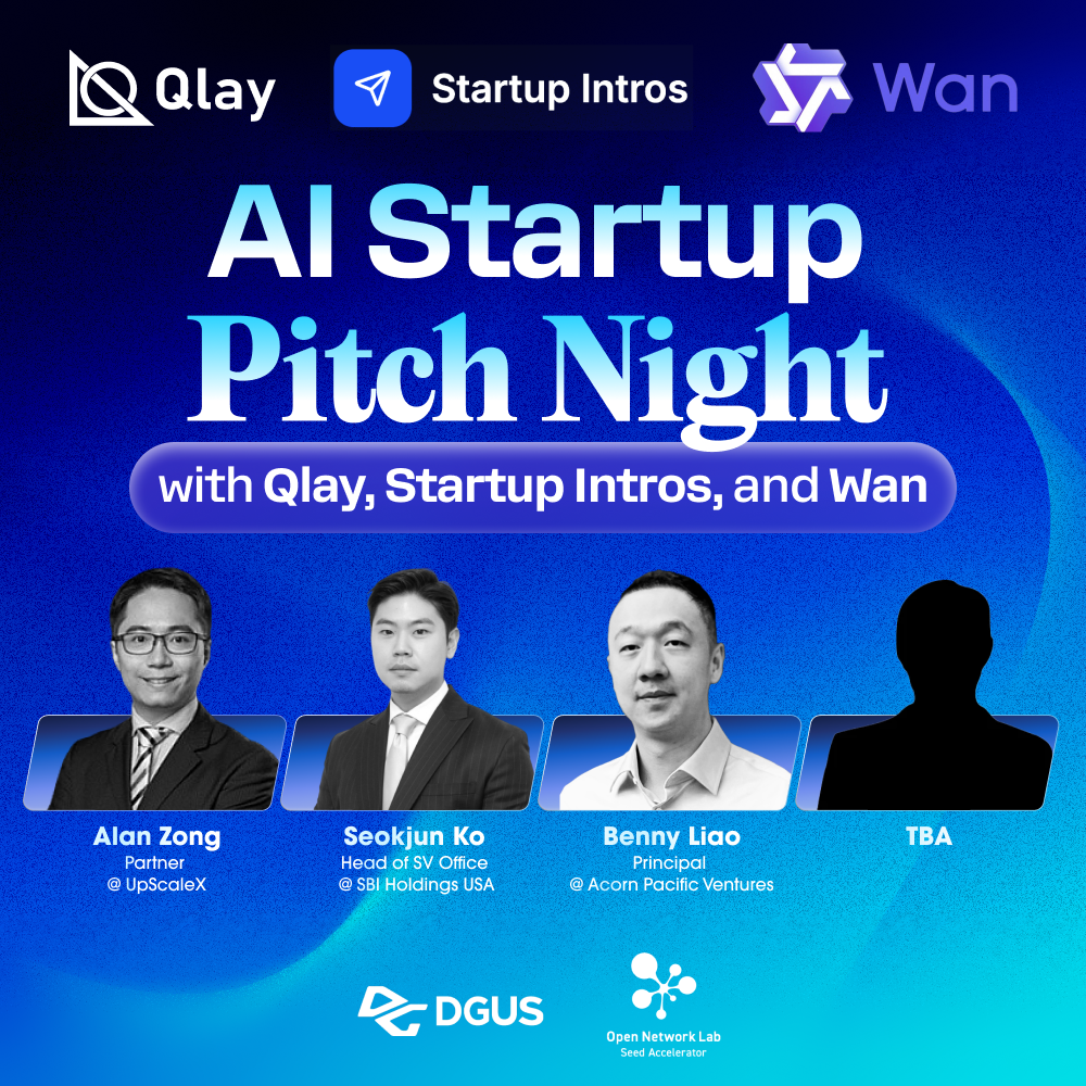 AI Startup Pitch Night with Qlay, Startup Intros, and Wan