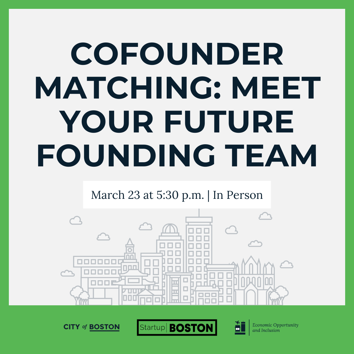 Cofounder Matching: Meet Your Future Founding Team
