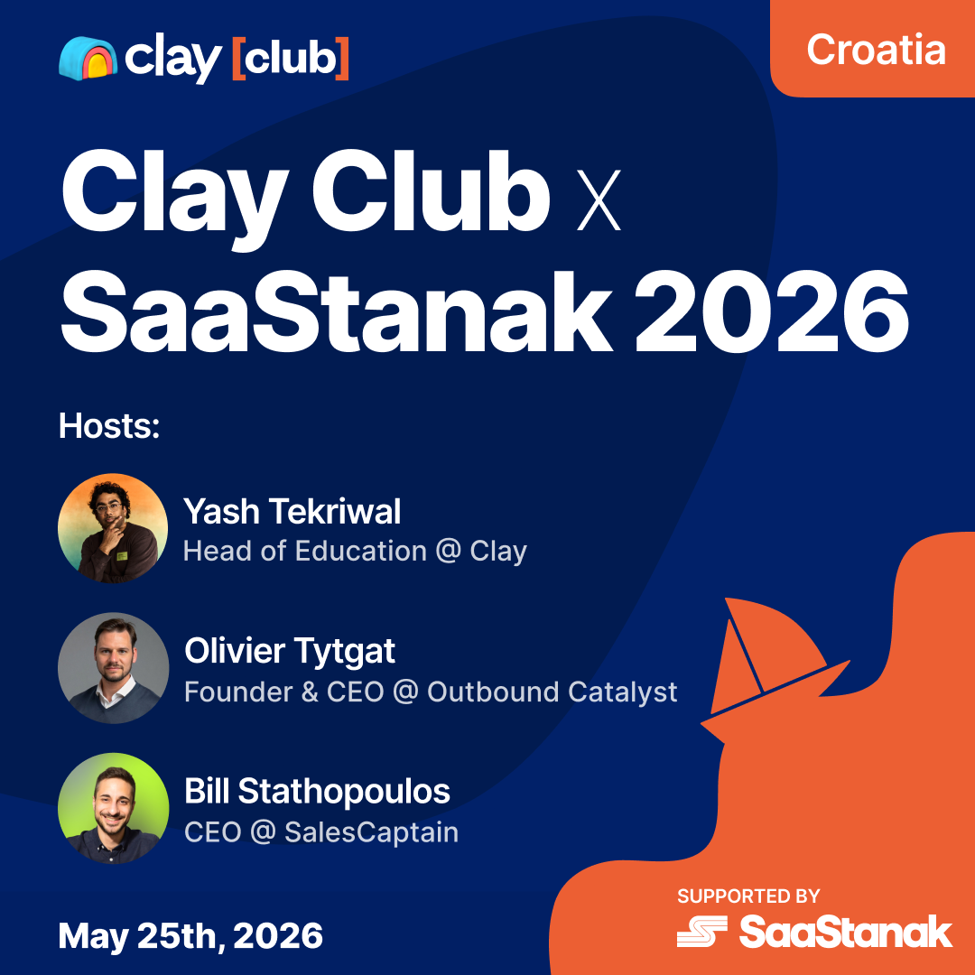 Clay in Croatia: SaaStanak x Clay - The GTM of 2026