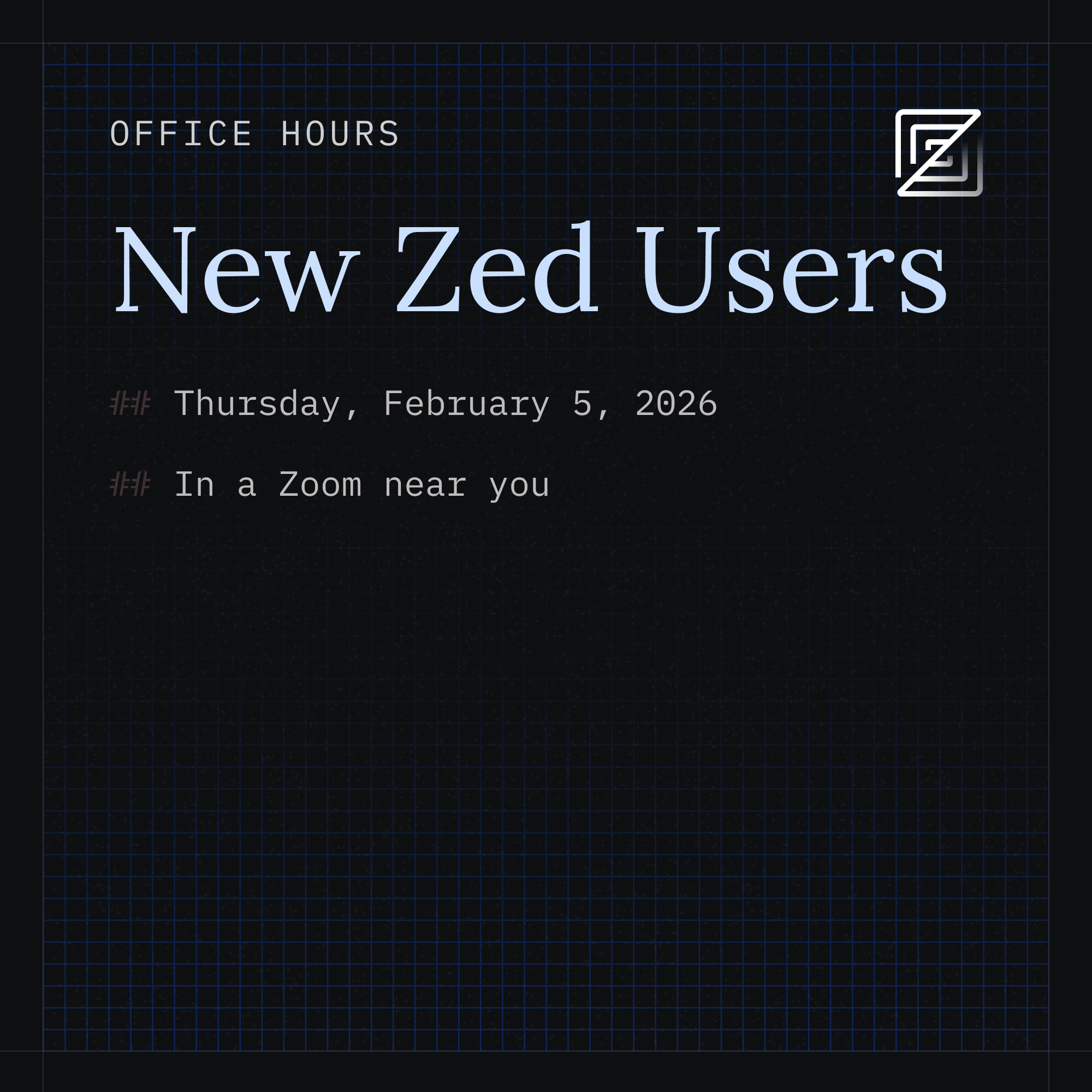 New User Office Hours