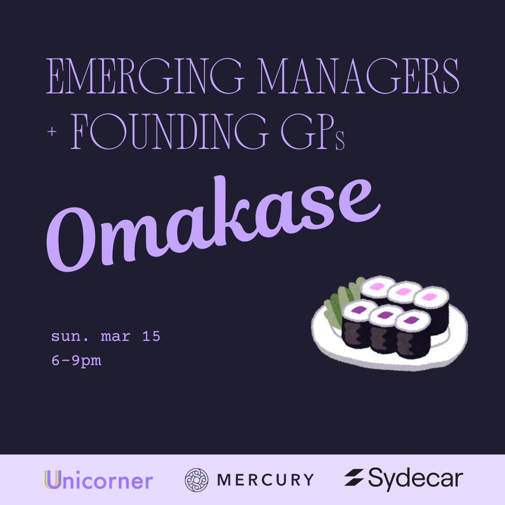 Emerging Managers + Founding GPs Omakase - SXSW