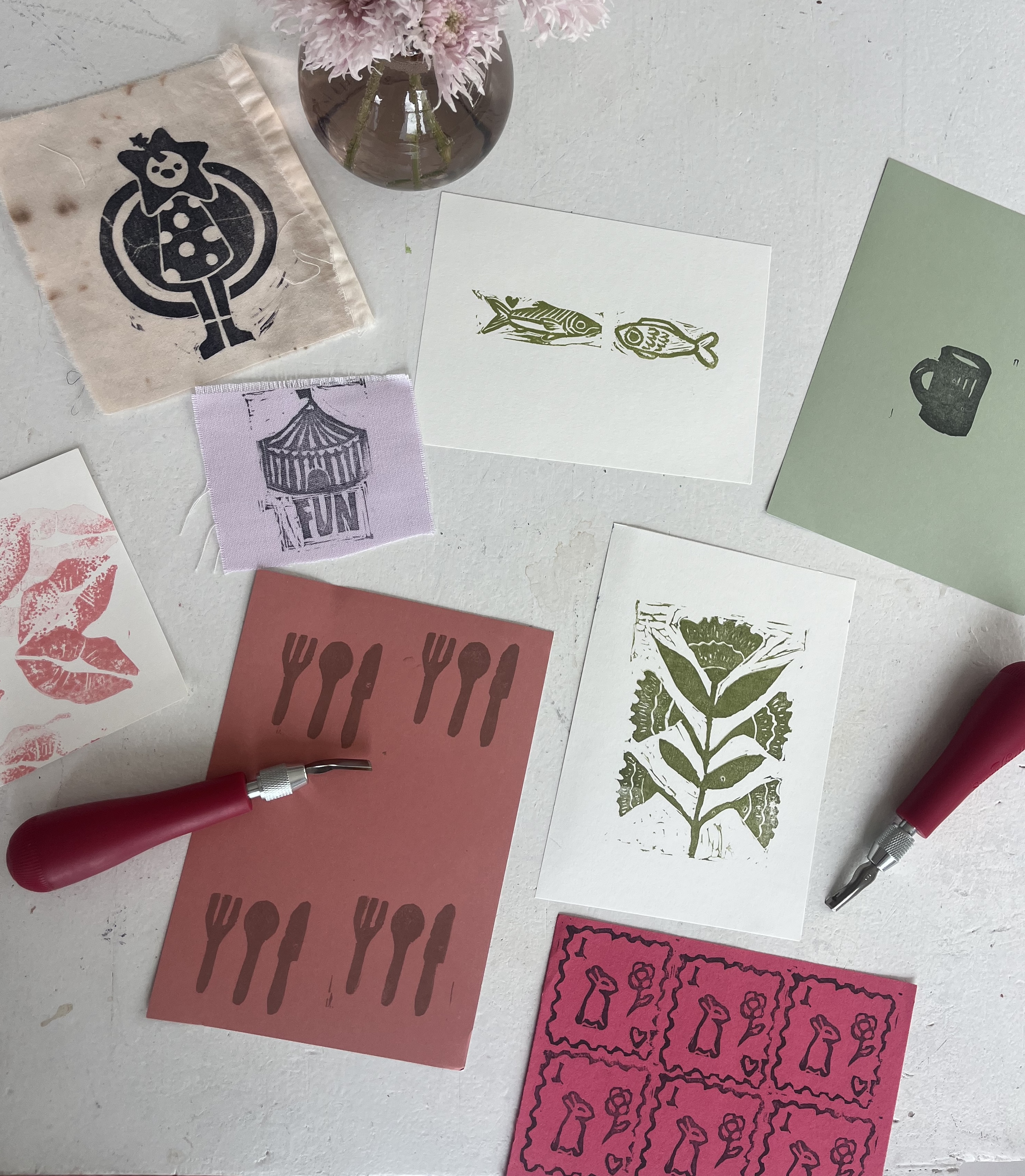 Cover art for #Print Club: Linocut Stamps — 20 Grand Ave