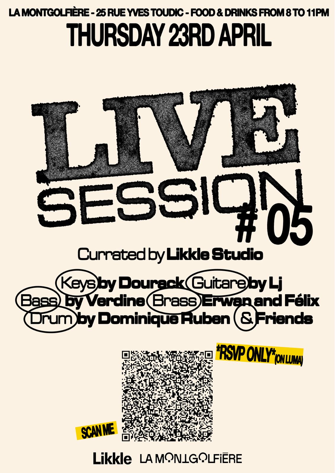 LIVE SESSION #05 w/ Likkle studio @La Montgolfière Canal