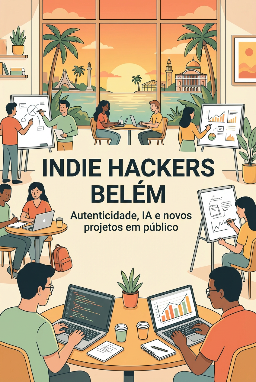 Indie Hackers Belém: autenticidade, IA e sites em 30 minutos