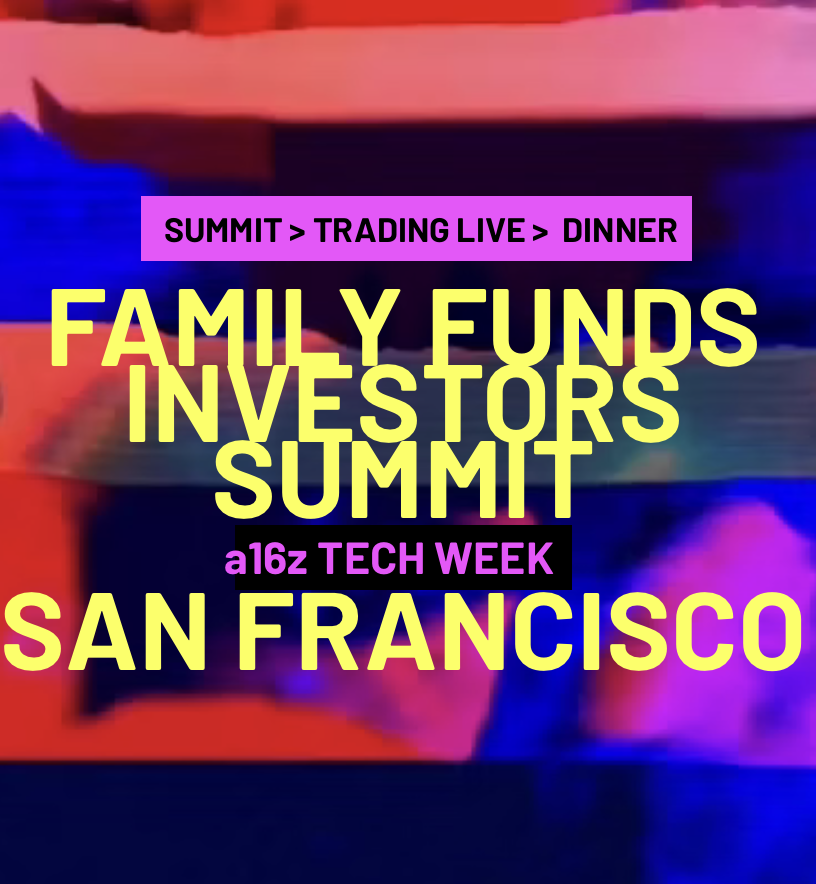 🇺🇸 Family Offices Investors Summit 🥂🕯Michelin‑Dinner· Trading Live📍San Francisco📍Oct 5-11 #a16z #TechWeek🇺🇸