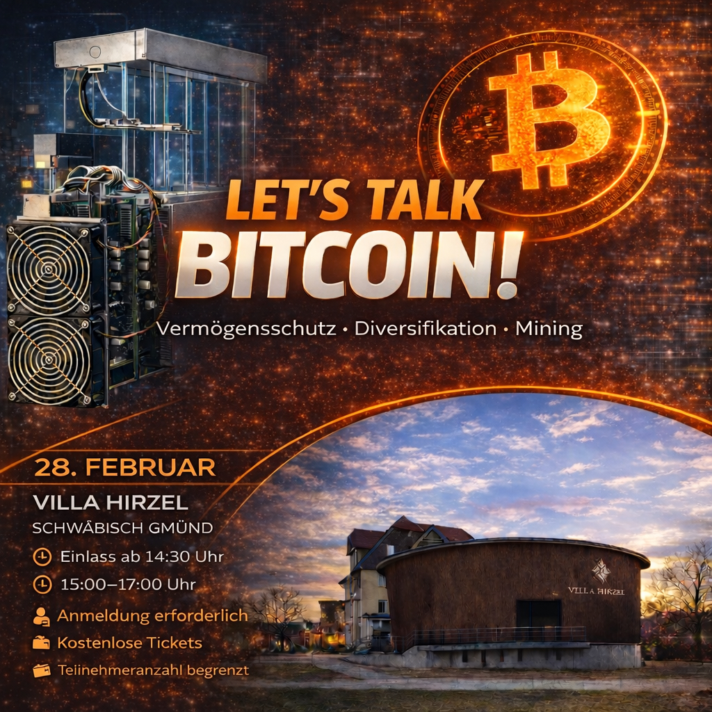 Let’s talk Bitcoin! Vermögensschutz, Diversifikation, Mining