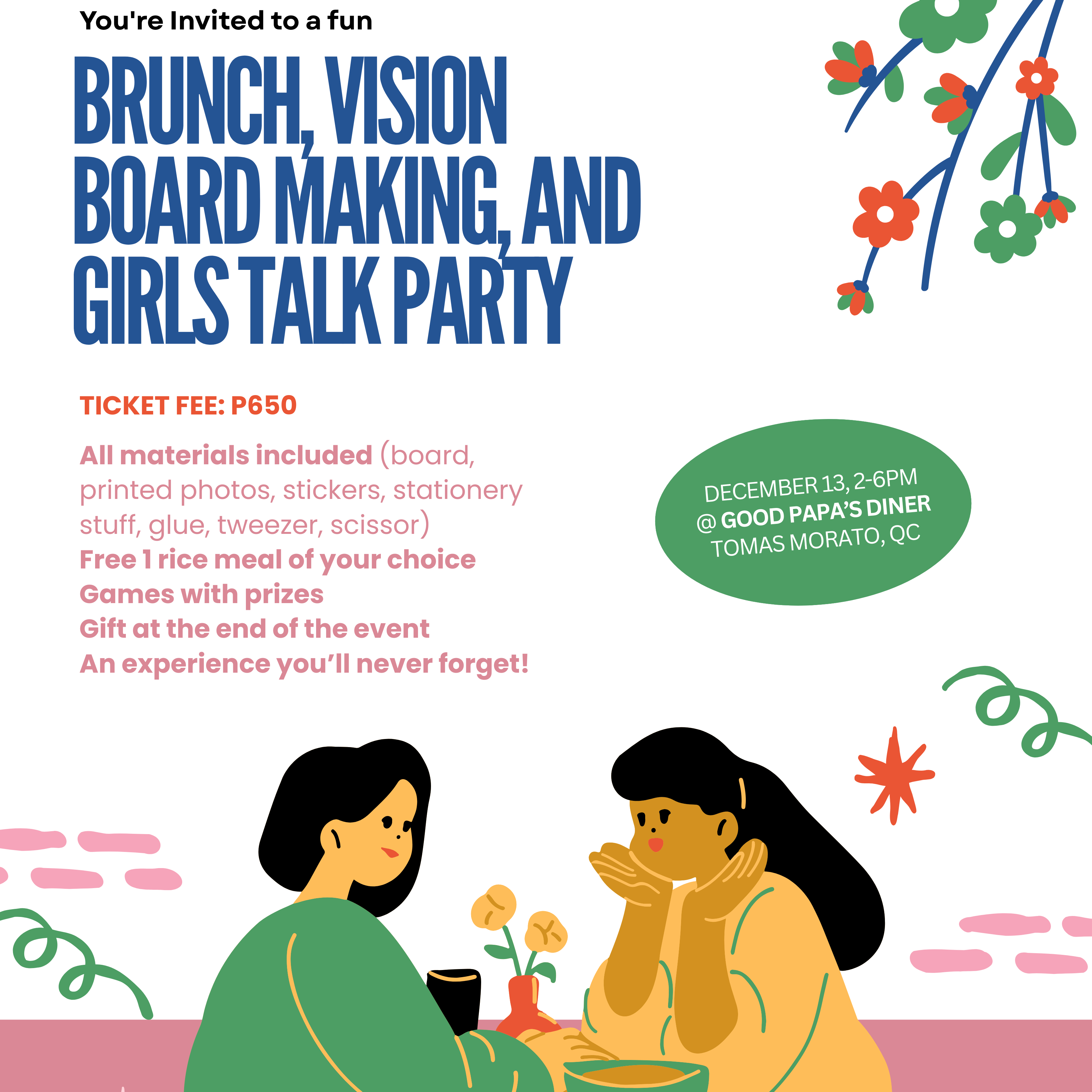 bleumfriends event 05 — brunch, vision board making, girls talk party 💌🛋️