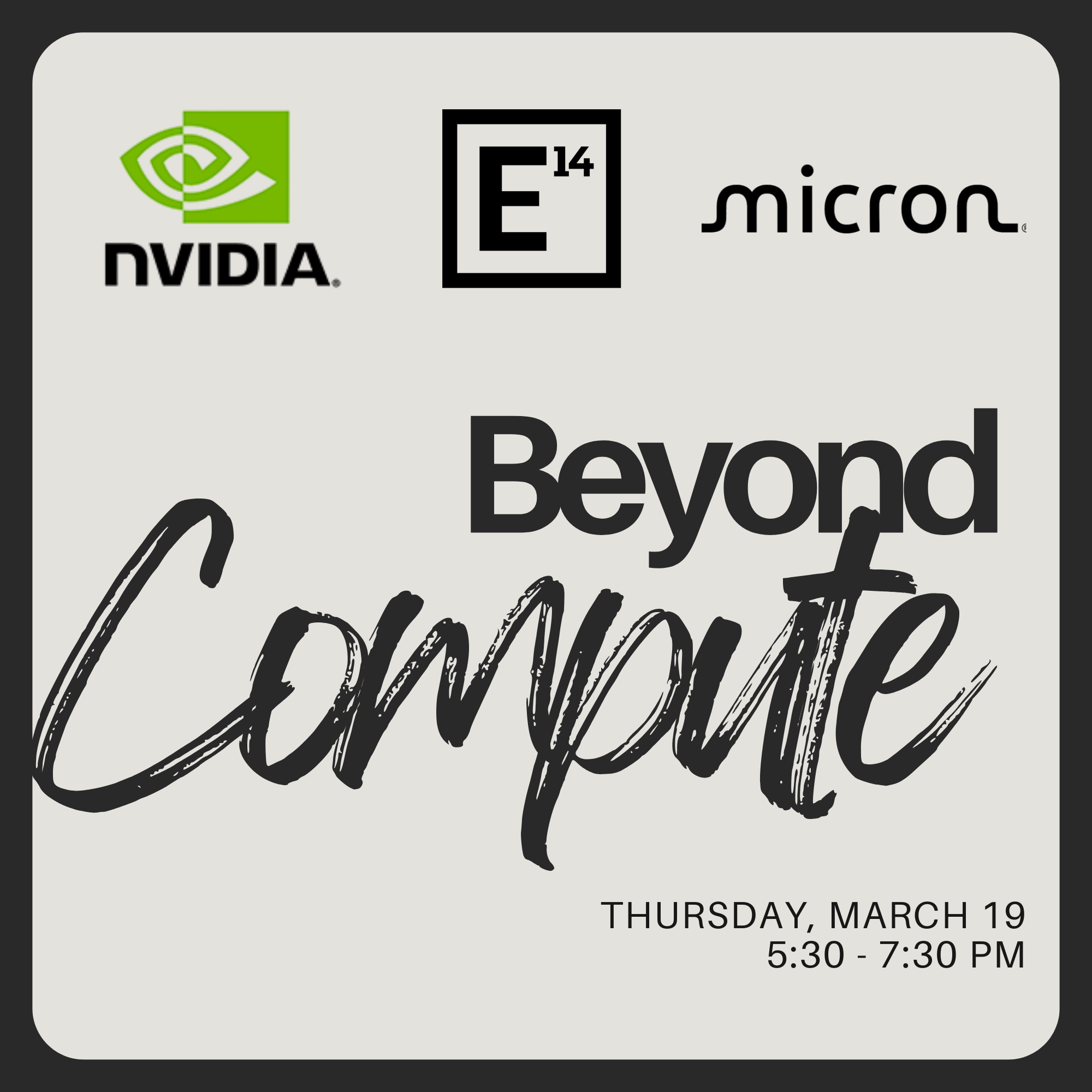 Nvidia Ventures, E14 Fund, Micron Ventures @ GTC