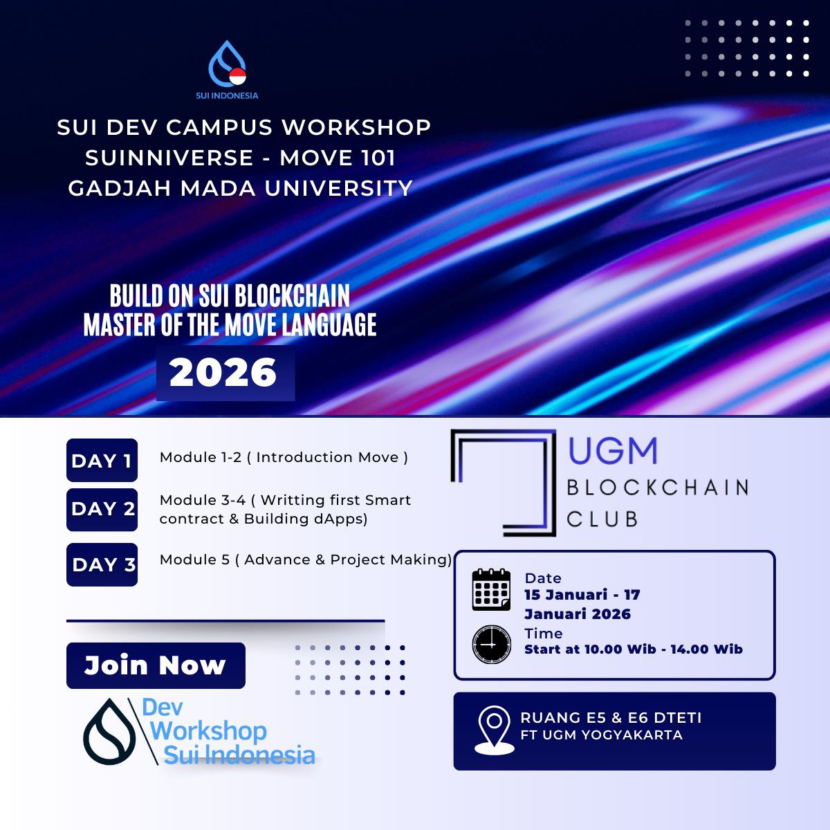 Sui Dev Campus Workshop Suiniverse - Move 101 Gadjah Mada University (Day 2)