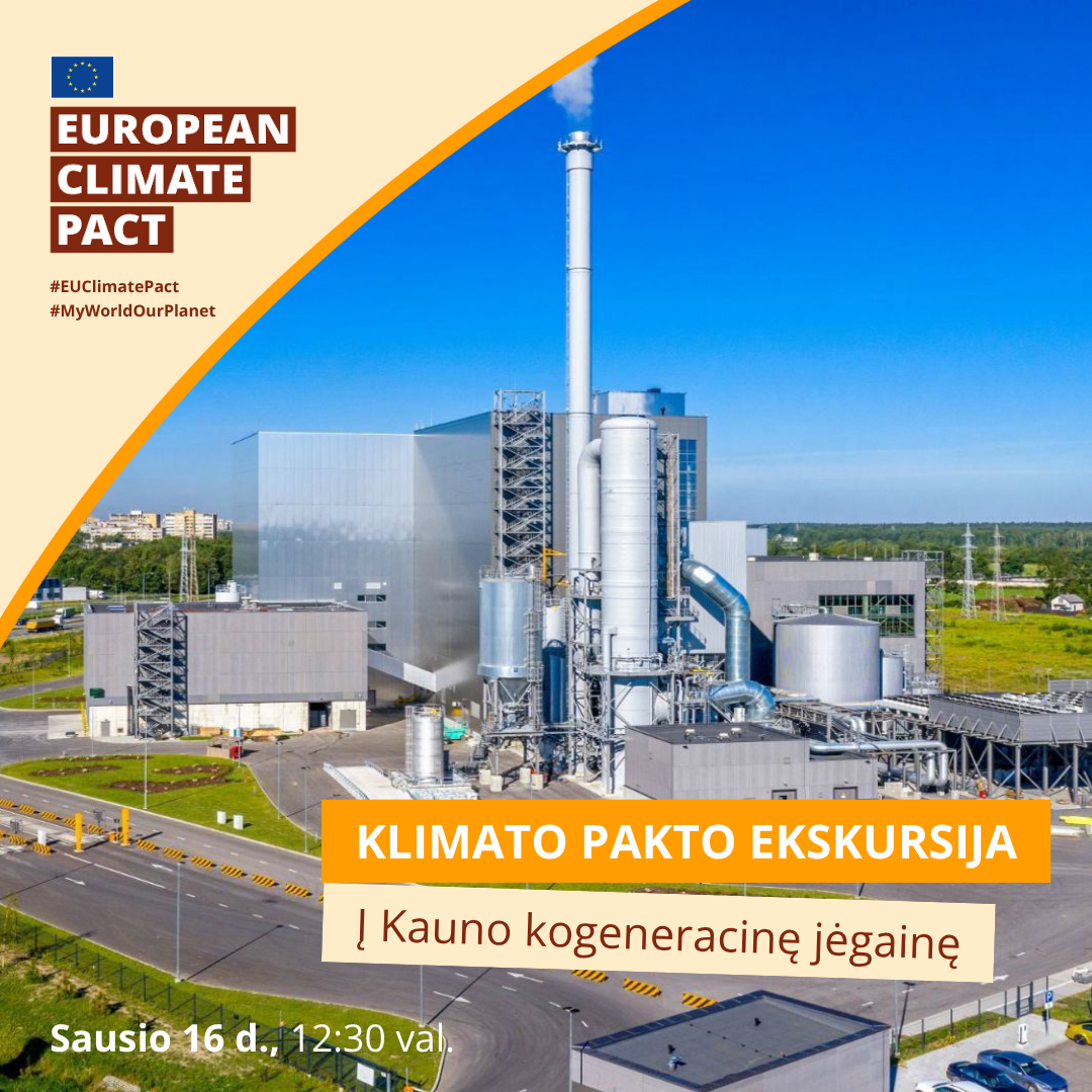 Klimato pakto ekskursija į Kauno kogeneracinę jėgainę