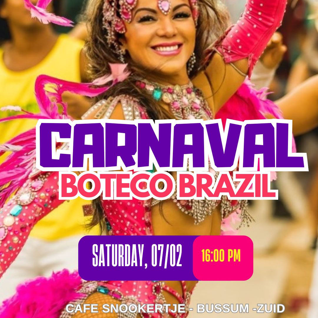 🎭🔥 Carnaval Boteco Brazil — Bussum-Zuid | Edição Limitada🎭🔥