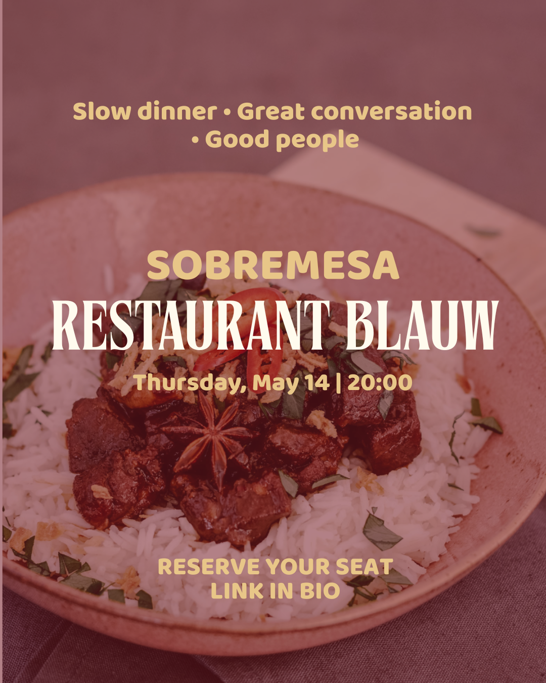 Restaurant Blauw Sobremesa