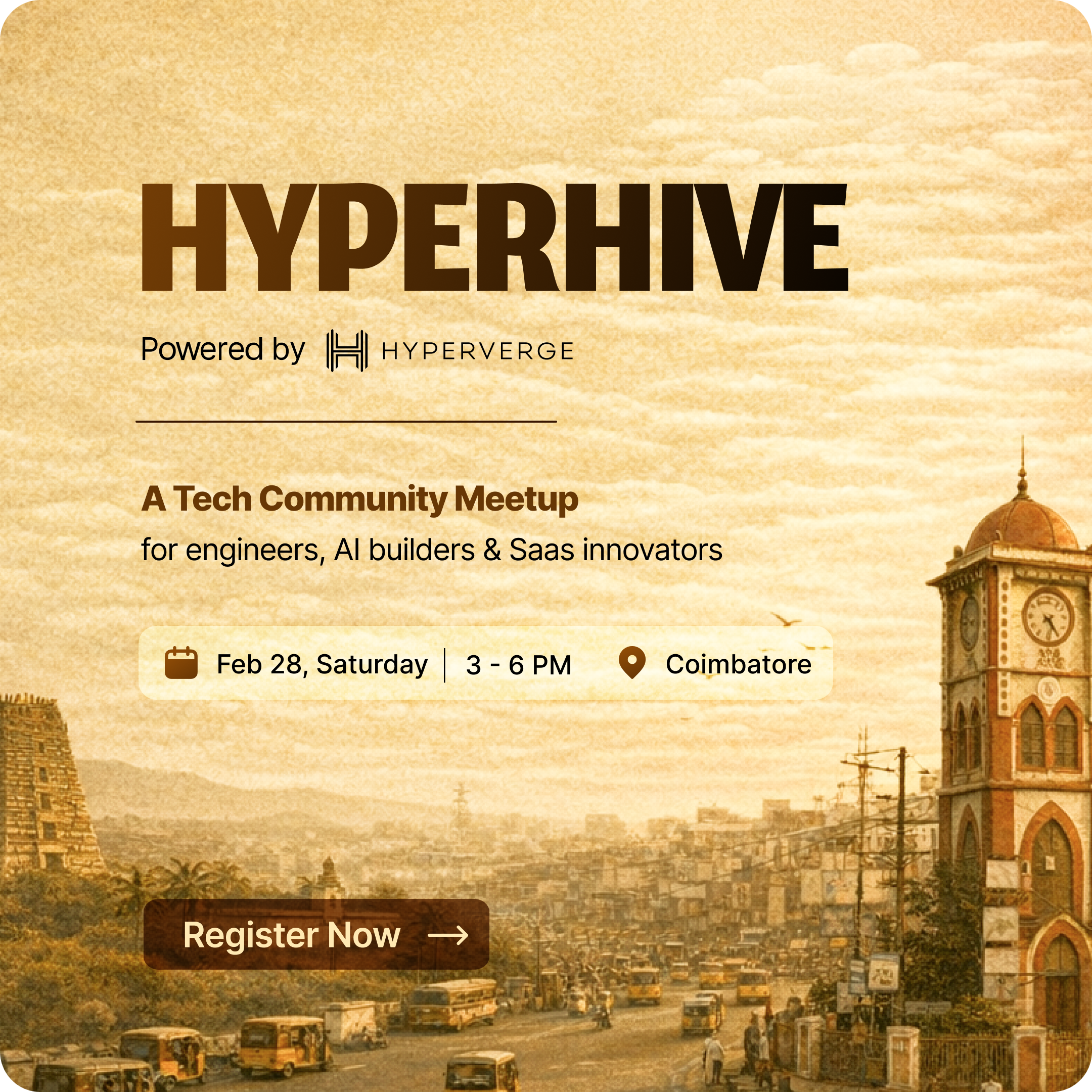 HyperHive Coimbatore - Tech Community Meet Up
