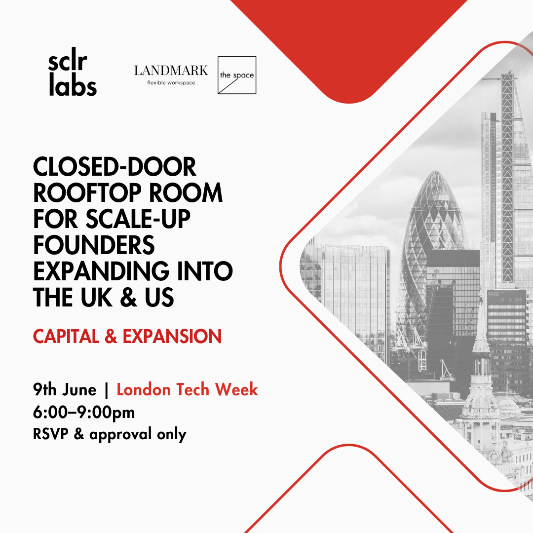 Closed-Door Rooftop Room for Scale-Up Founders Expanding into the UK & US — London Tech Week