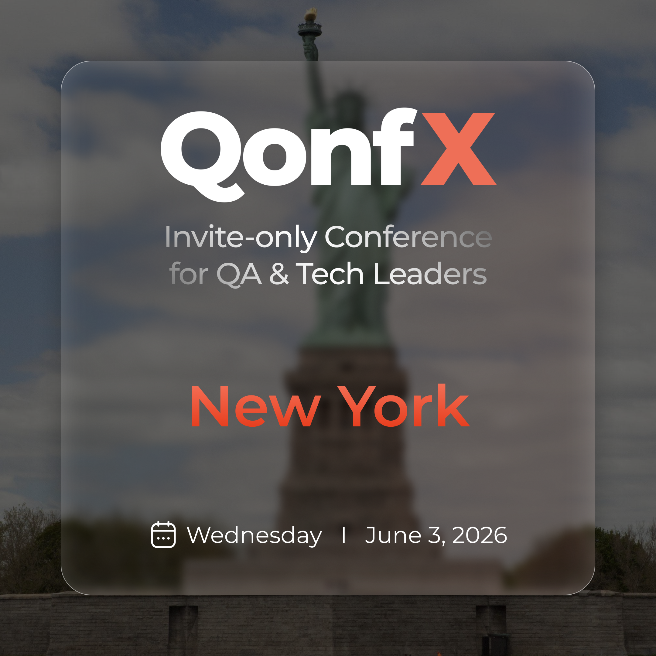 Cover art for #QonfX: Invite-only Conference for QA & Tech Leaders | New York — New York, NY