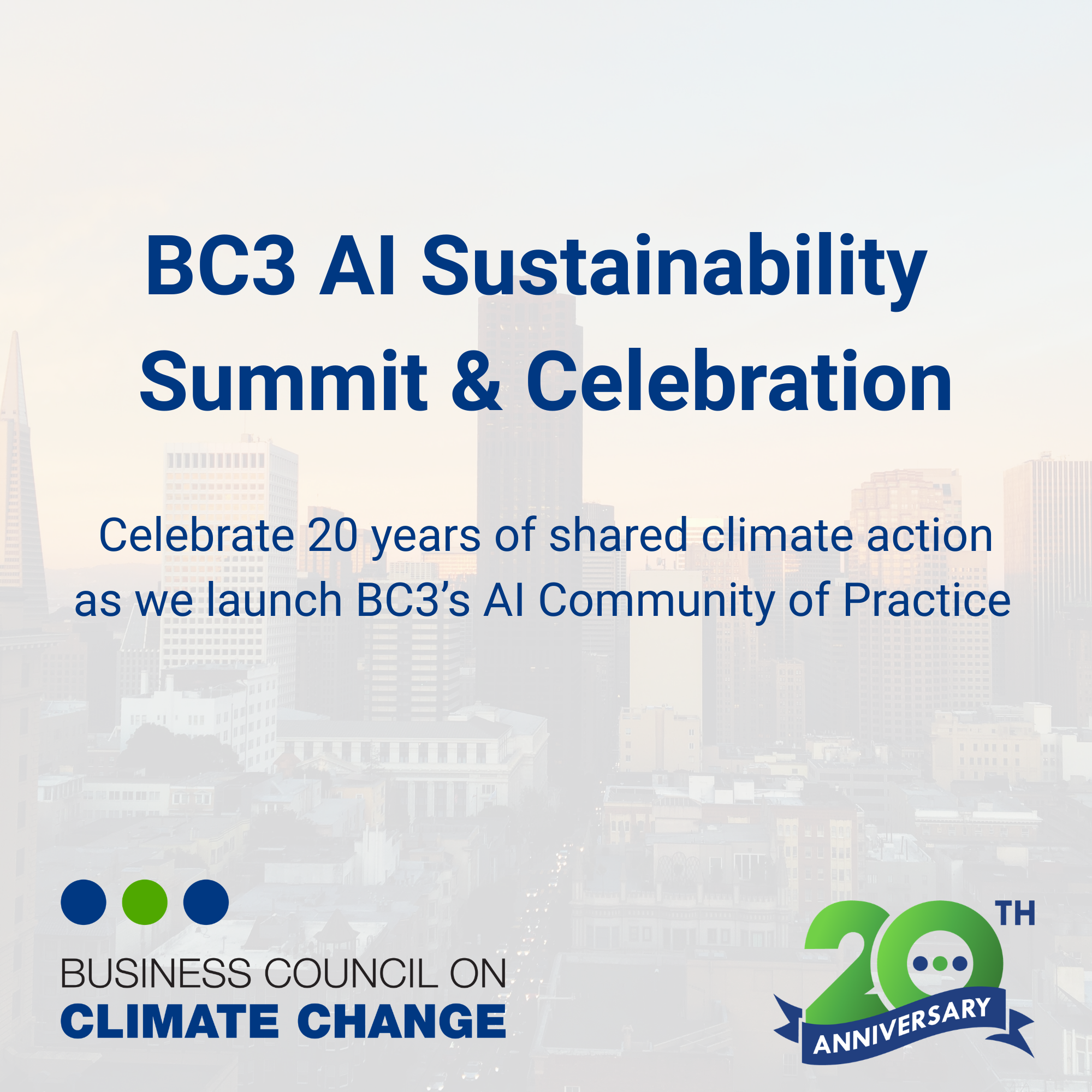 BC3 AI Sustainability Summit & Celebration