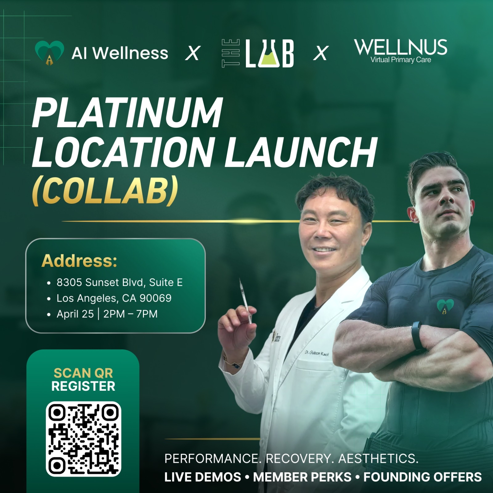 AI Wellness + Wellnus Clinic Launch at The Lab Athletic Club Official Platinum Network Location Partner