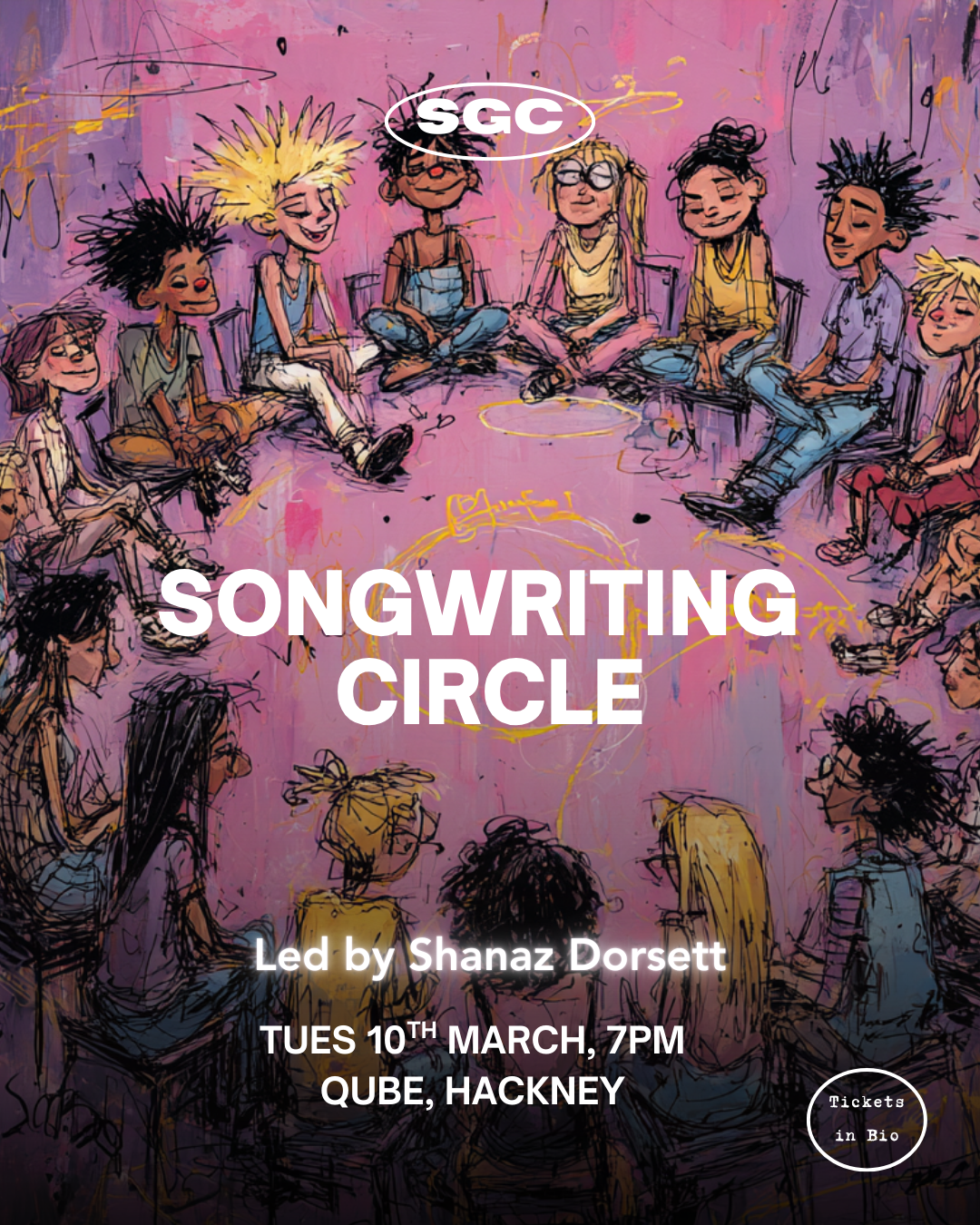 Cover art for #SGC Songwriting Circle — Qube Hackney - DJ & recording studios