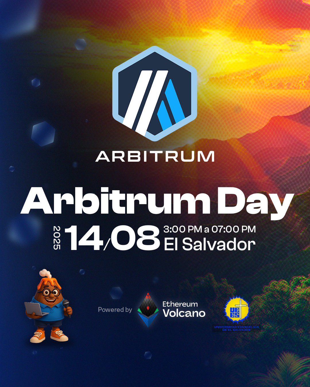 Arbitrum Day en El Salvador \u0026 Competencia de Pitch · Luma, image size:1080x1350