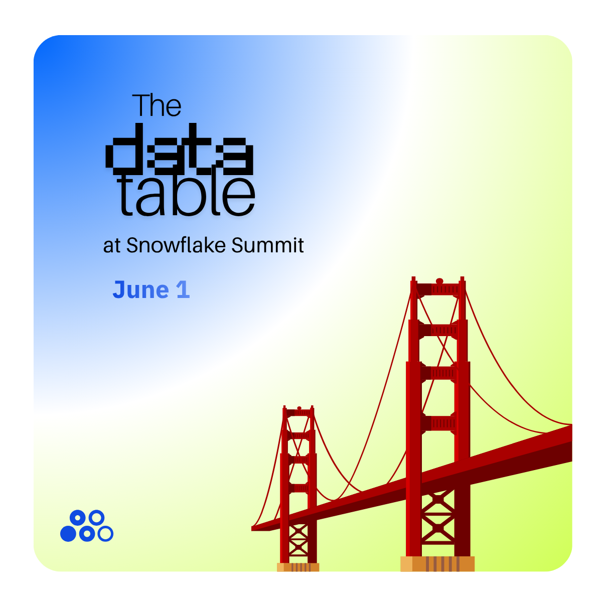 Cover art for #The Data Table with Matia at Snowflake Summit — San Francisco, California