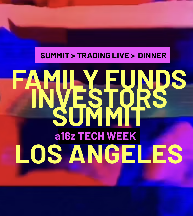 🇺🇸 Family Offices Investors Summit 🥂🕯Michelin‑Dinner· Trading Live📍Los Angeles📍Oct 12-18 #a16z #TechWeek🇺🇸