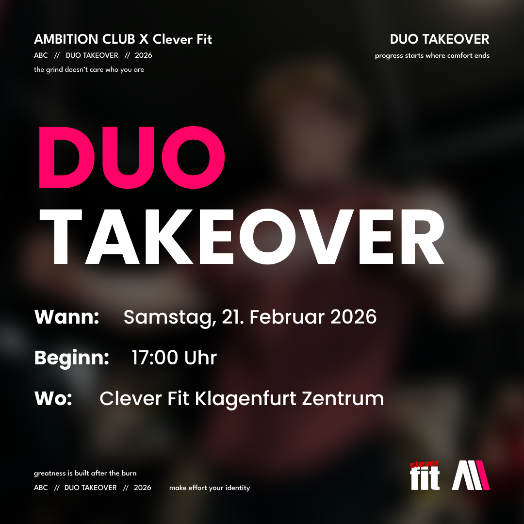 Ambition Club x Clever Fit Zentrum: Duo Takeover Challenge