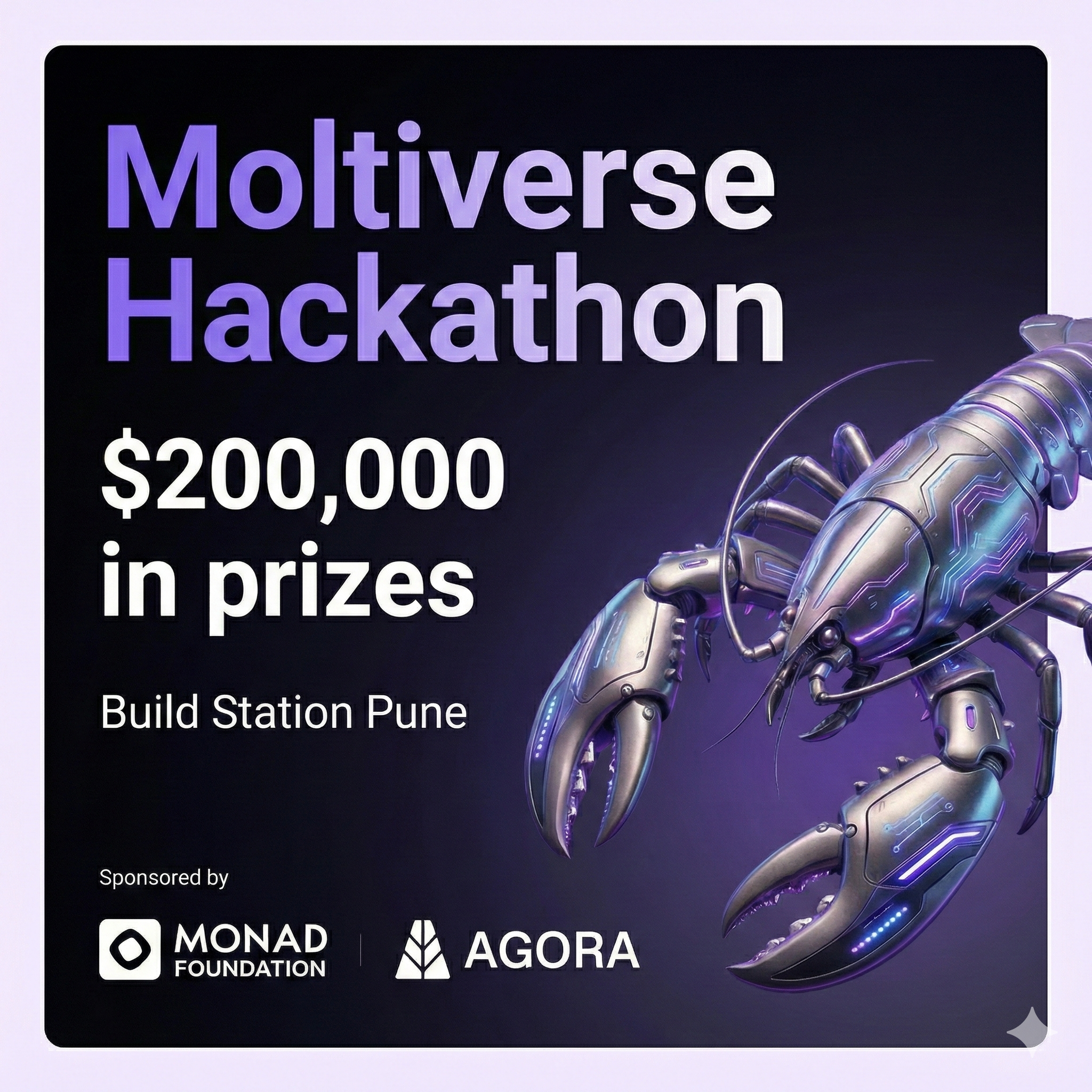 Moltiverse Hackathon Community Build Station: Pune | Powered by Monad