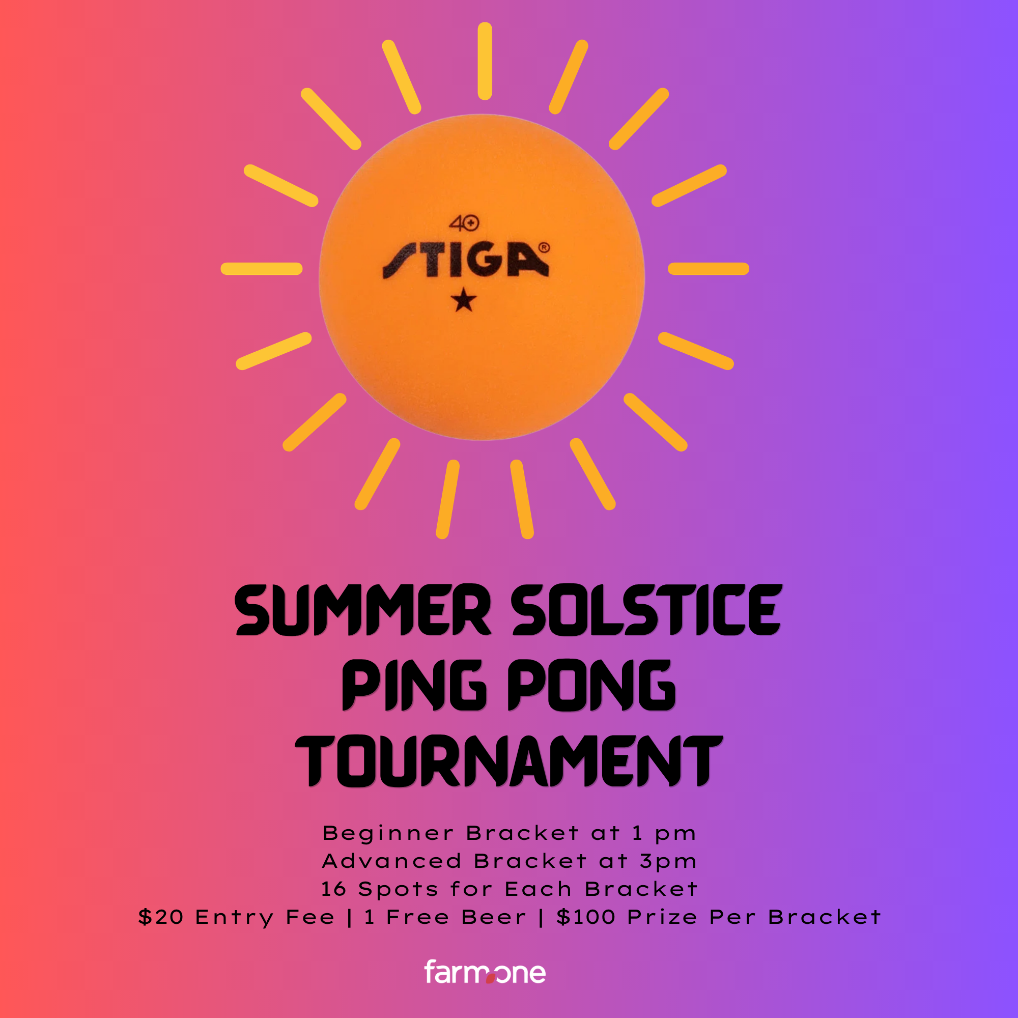 Cover art for #Summer Solstice Ping Pong Tournament — 625 Bergen St