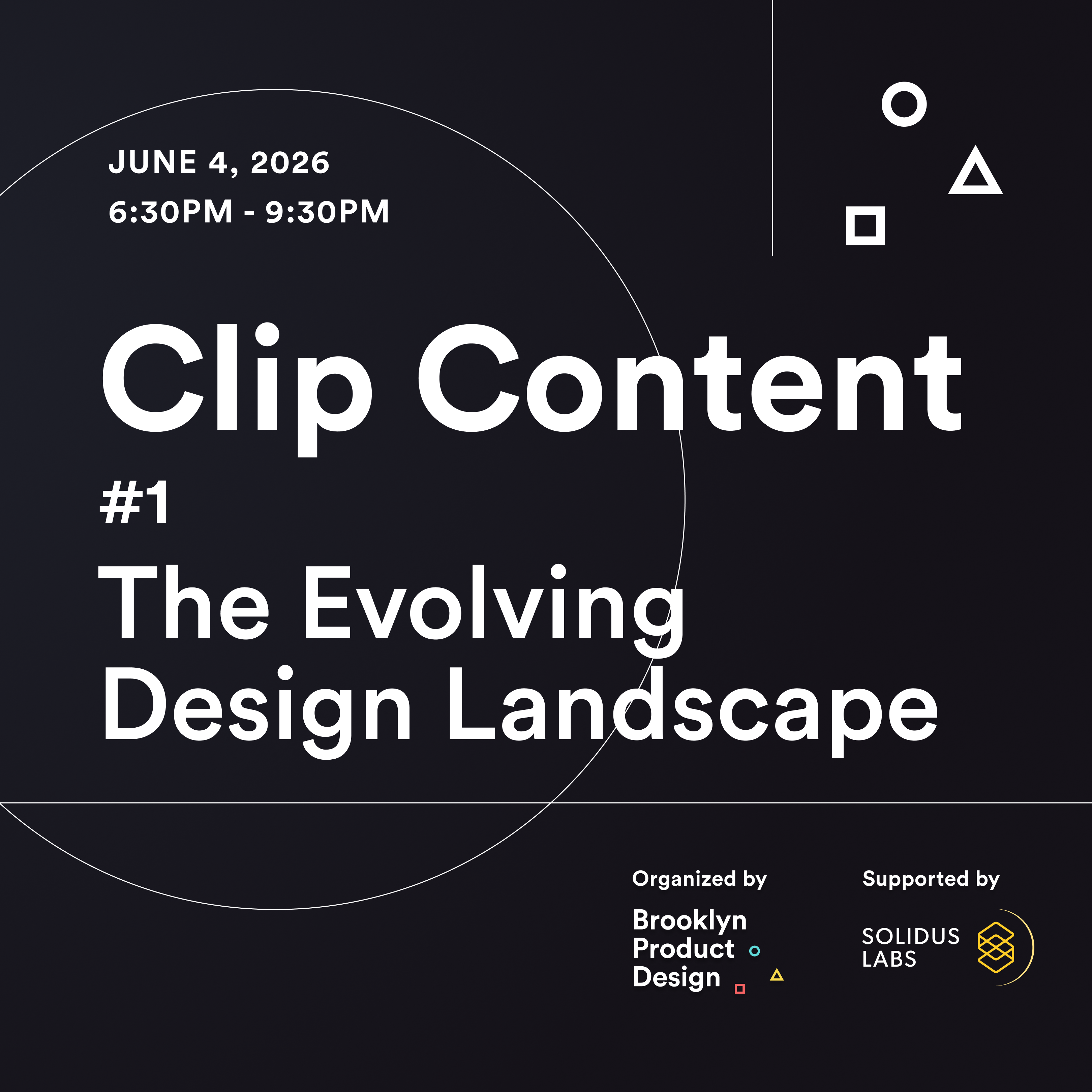 Cover art for #Clip Content #1: The Evolving Design Landscape — Solidus Labs
