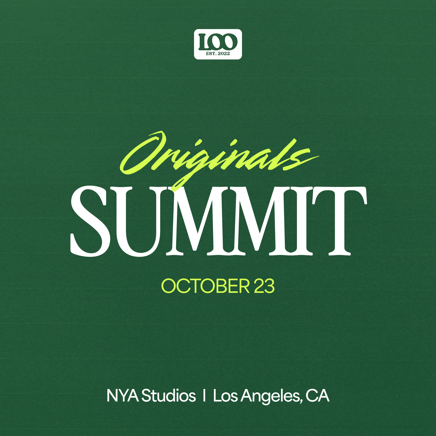 Originals Summit // Los Angeles 2026