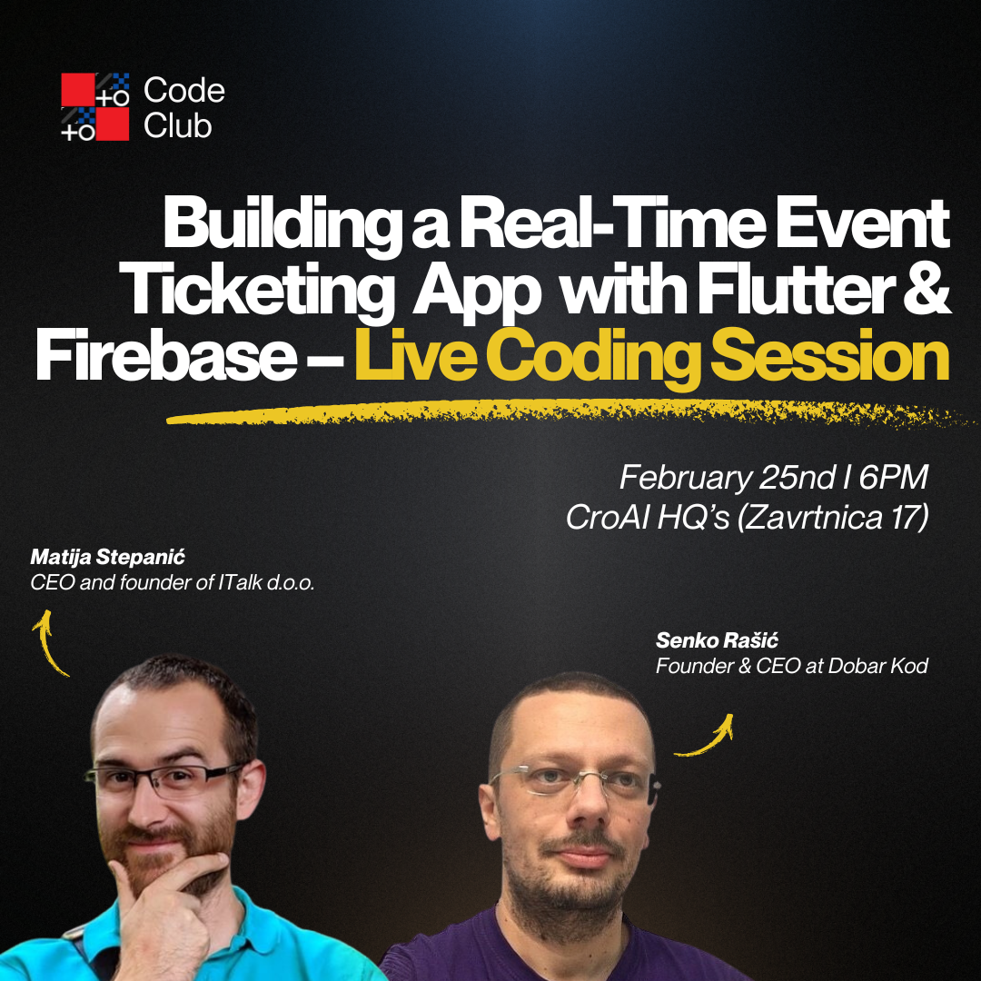 Code Club #1: Building a Real-Time Event Ticketing App with Flutter & Firebase - Live Coding Session