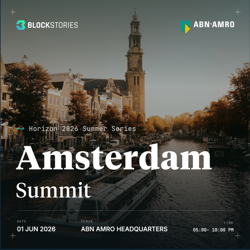 Blockstories Horizon 2026: Amsterdam Summit 🇳🇱