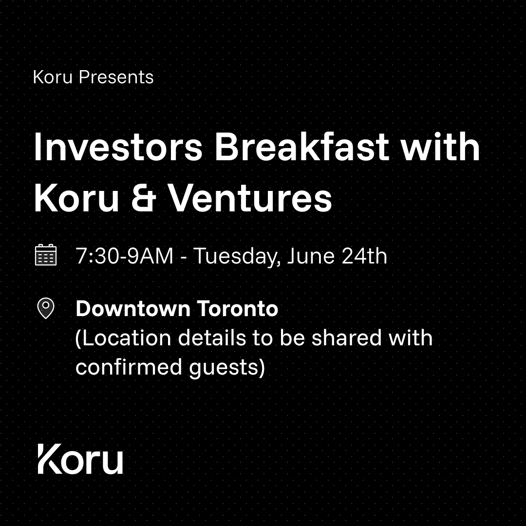 Investors Breakfast with Koru & Ventures