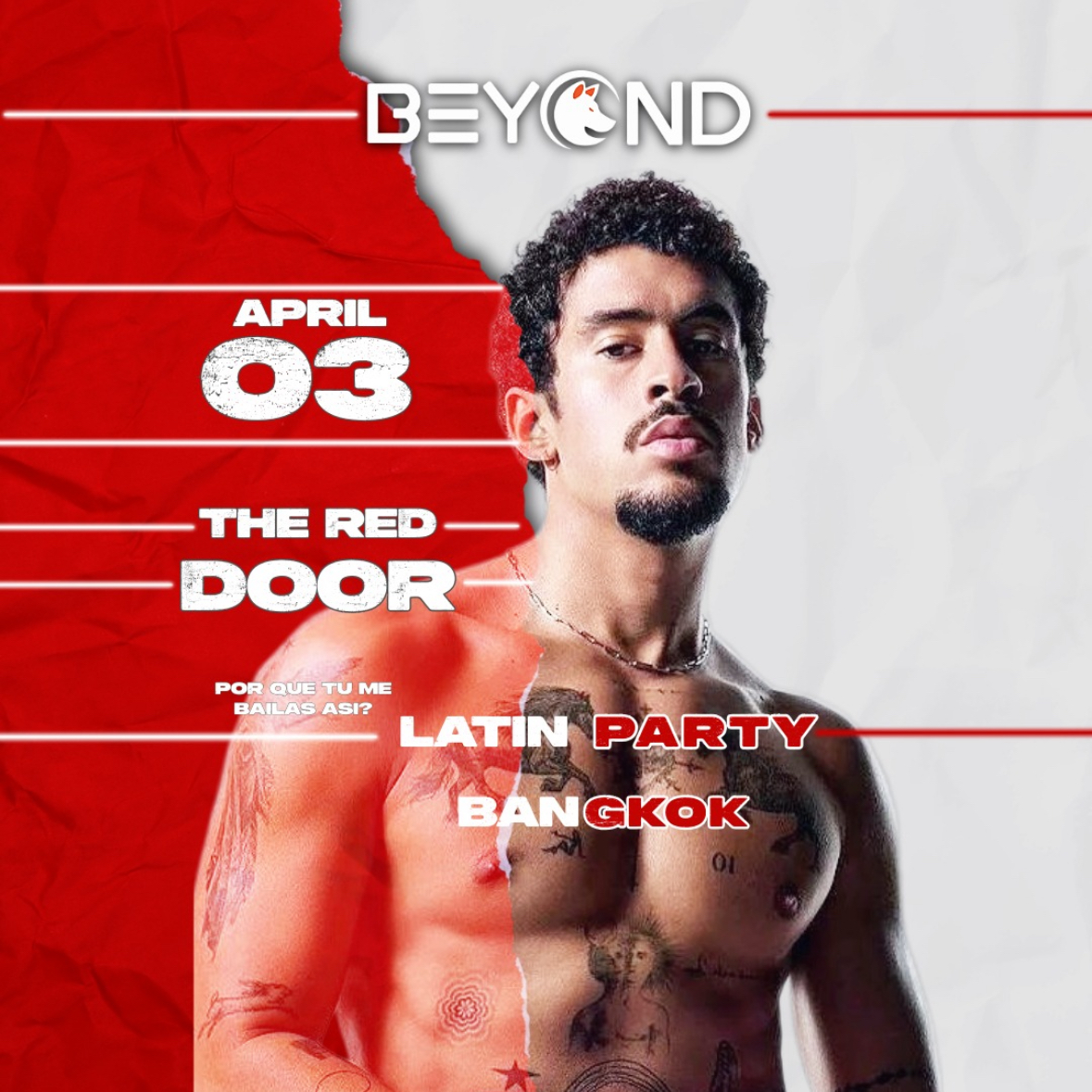 BEYOND BKK • LATIN PARTY •  APRIL 3 • The Red Door BKK 🔥