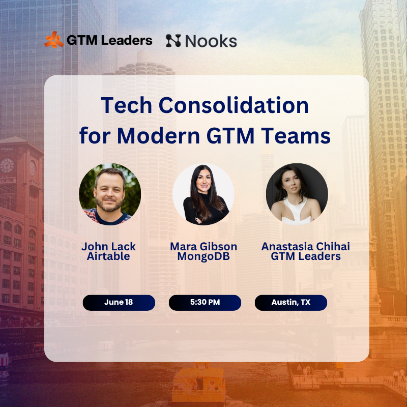 Cover art for #Tech Consolidation for Modern GTM Teams | Workshop — Austin, Texas