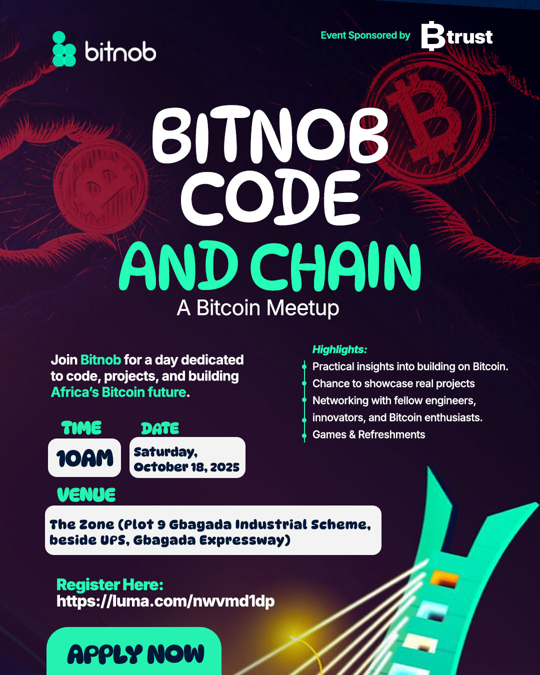 Bitnob Code and Chain · Luma