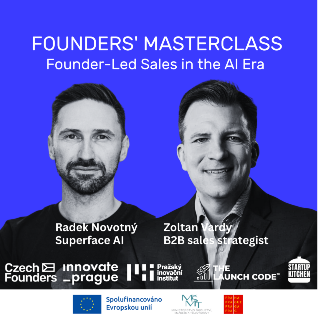 Launch Code Masterclass on B2B sales with Zoltan Vardy and Radek Novotný, Founder of Superface.ai