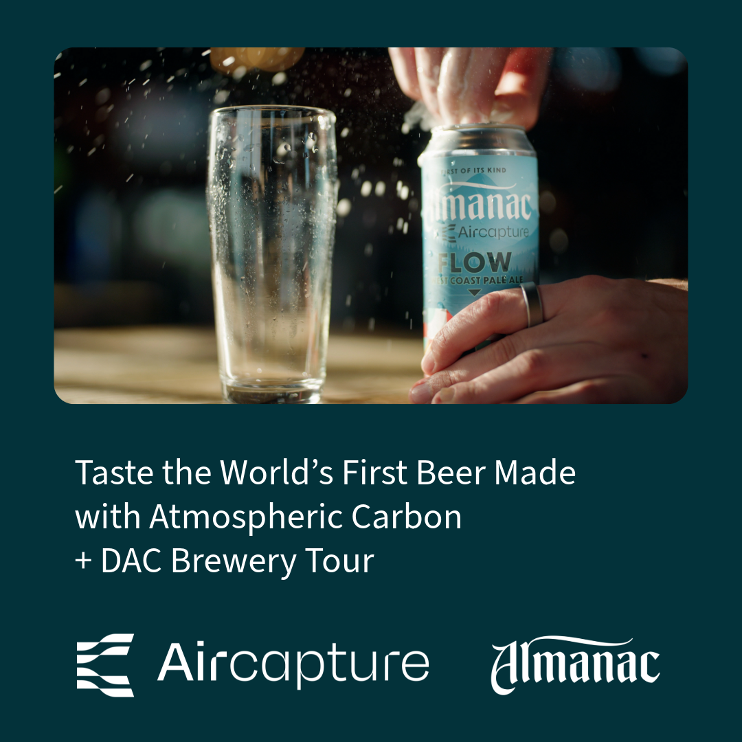 Taste the World’s First Beer Made with Atmospheric Carbon + DAC Brewery Tour