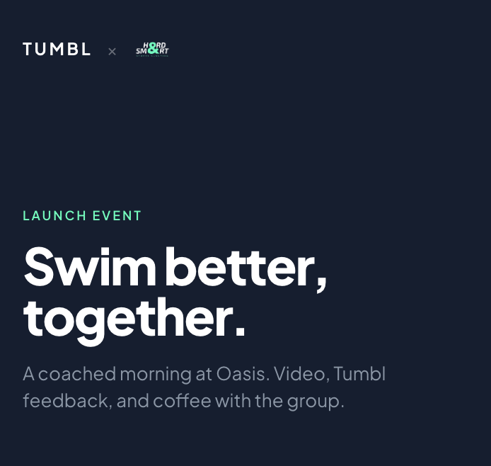 Tumbl Swim Launch