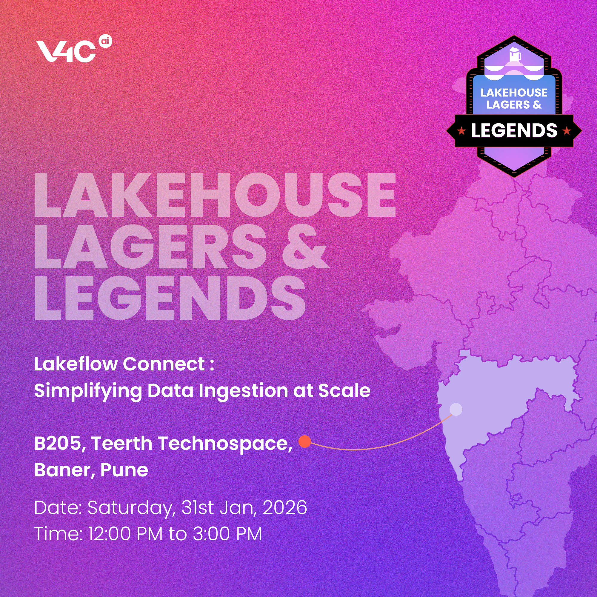 Lakehouse, Lagers & Legends [Pune]: Lakeflow Connect : Simplifying Data Ingestion at Scale