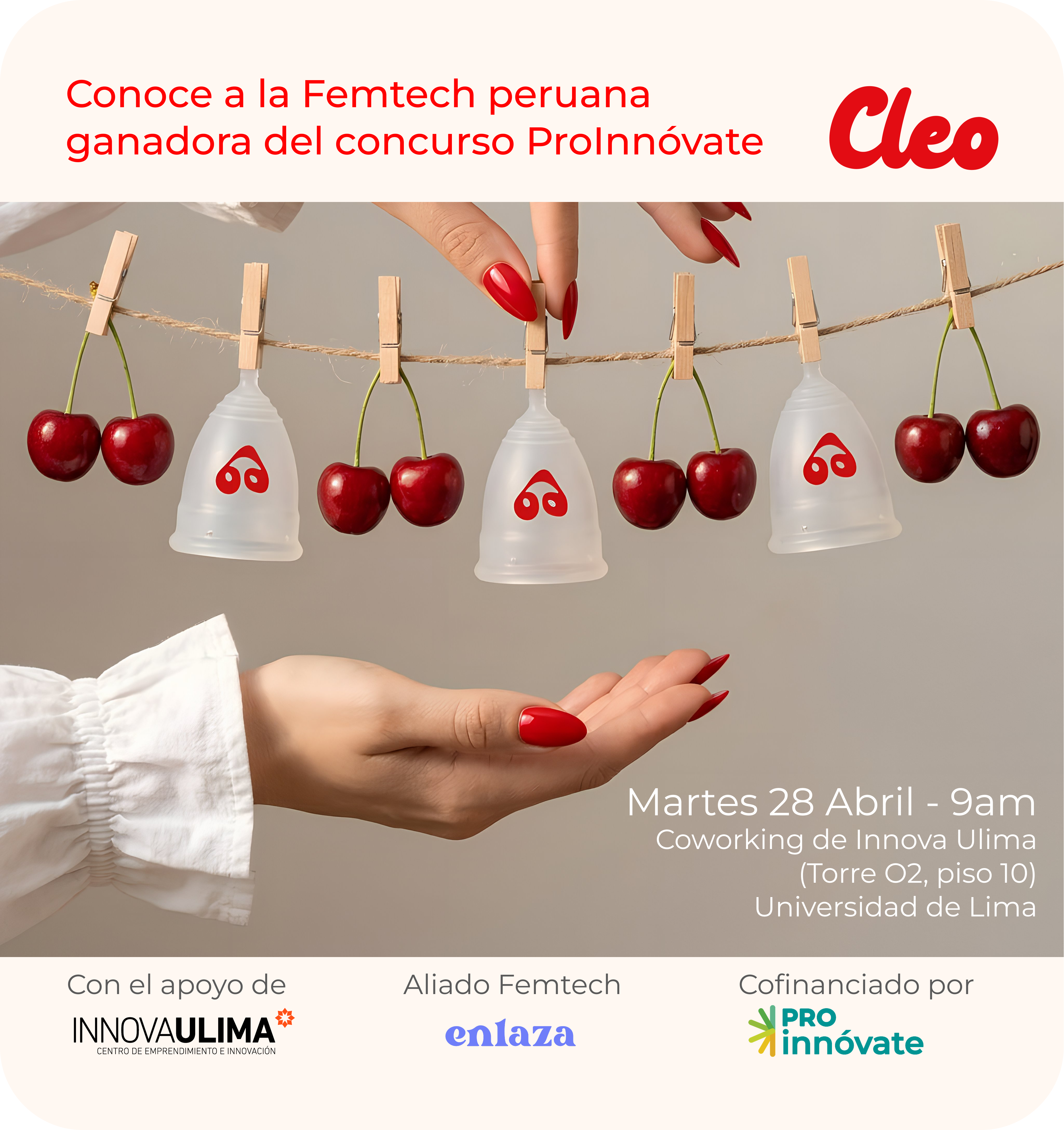 Conoce a C L E O - Femtech Peruana ganadora del concurso ProInnóvate 12G