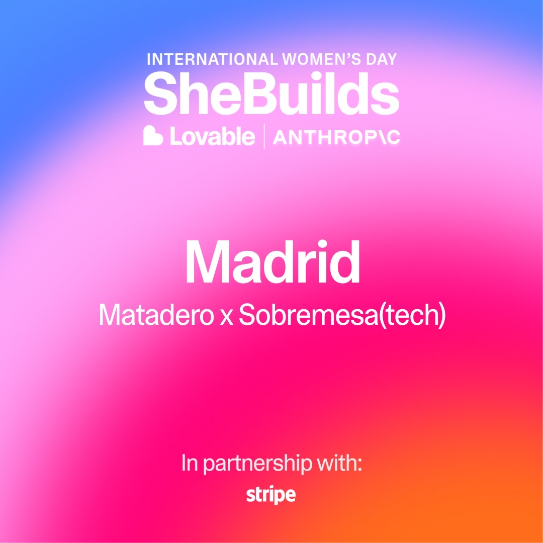 SheBuilds on Lovable — International Women's Day