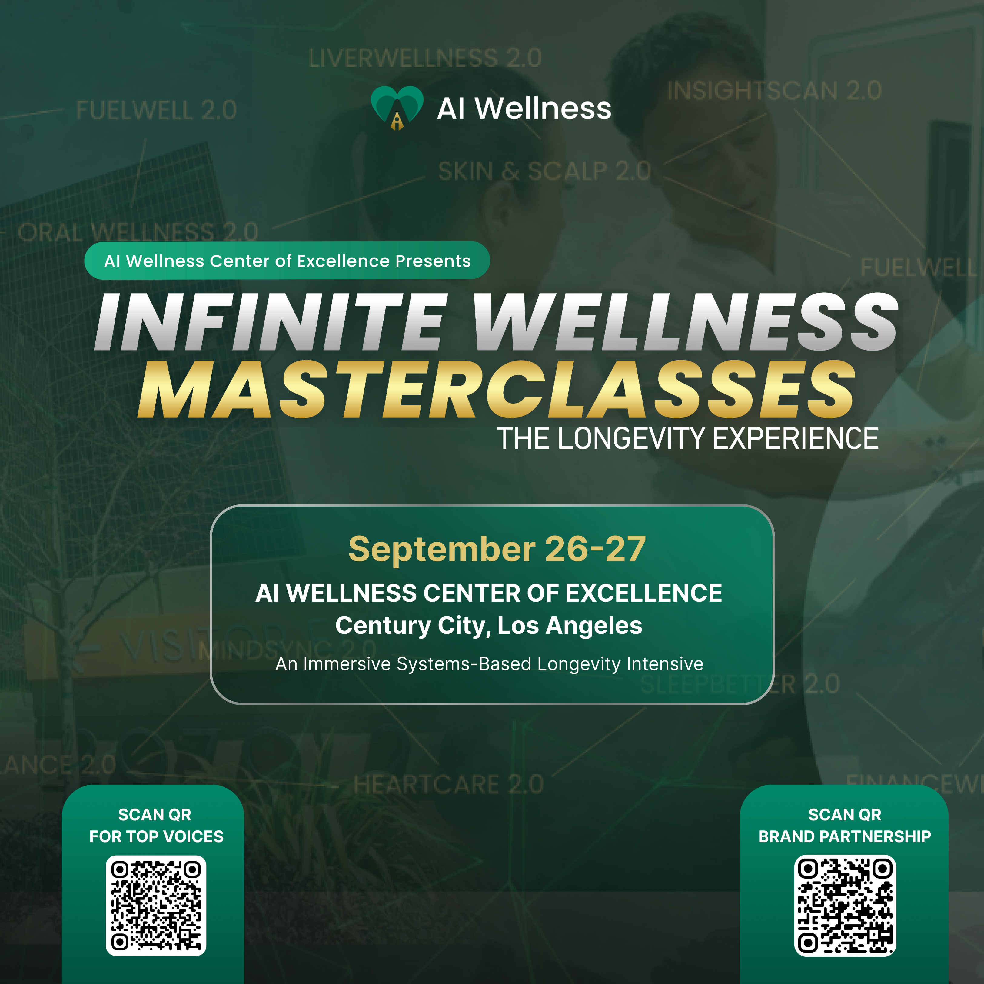 INFINITE WELLNESS MASTERCLASSES II : The Longevity Experience & The Official Ceremony Of The "Top 100 Voices Of 2026"