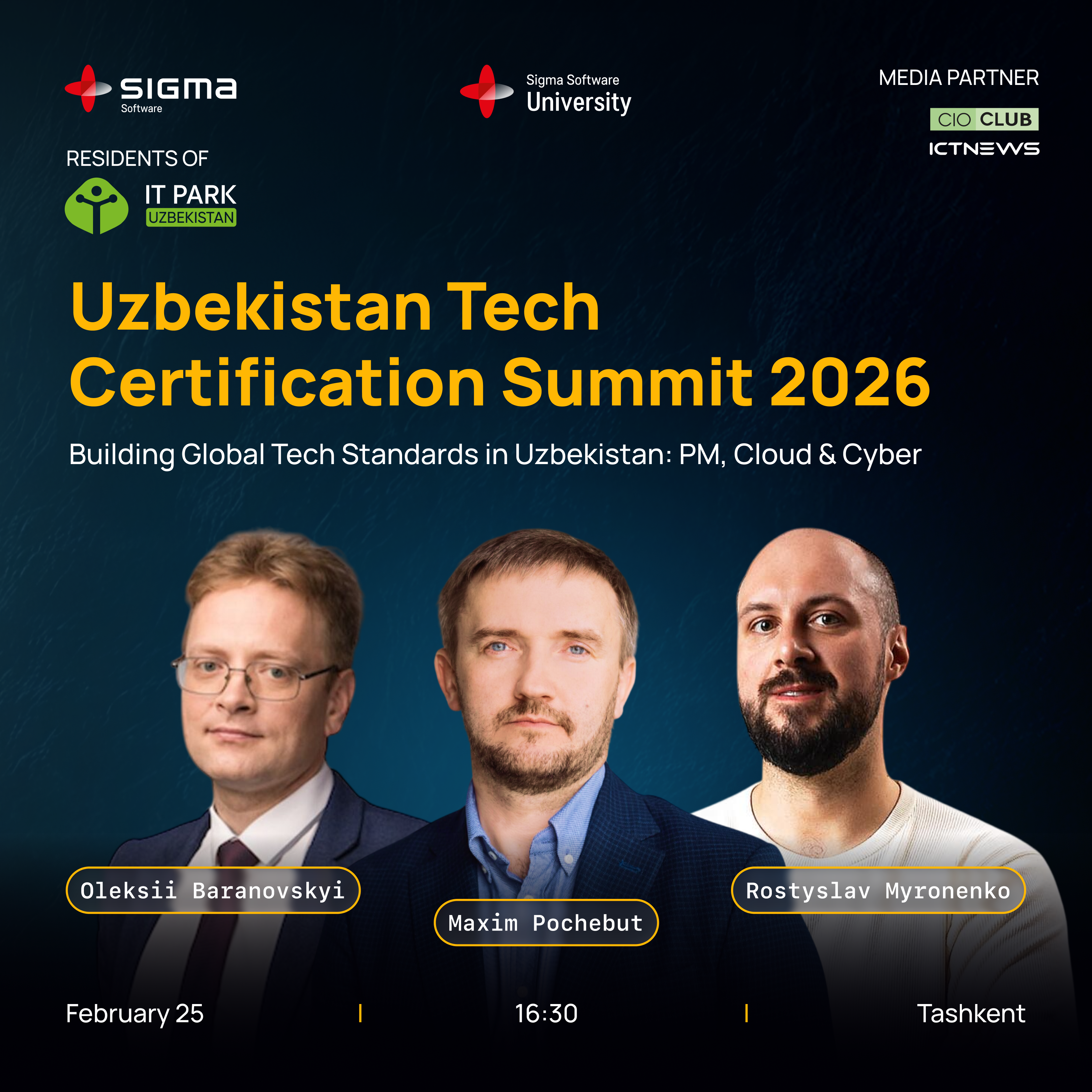 Uzbekistan Tech Certifications Summit 2026: Cloud, Cybersecurity, PM